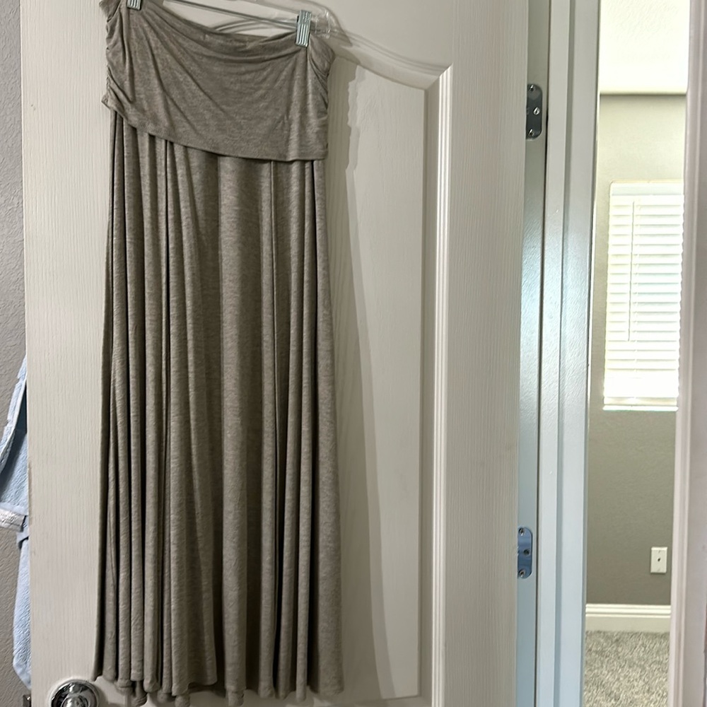 Long flowing jersey skirt